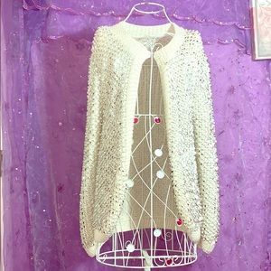 Sequin and Pearl Cardigan